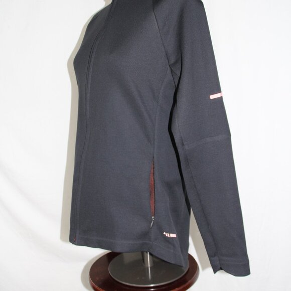Adidas Women’s Black Fitted Energy Running Jacket Full Zip Lined Sz M Climaheat - Picture 2 of 7